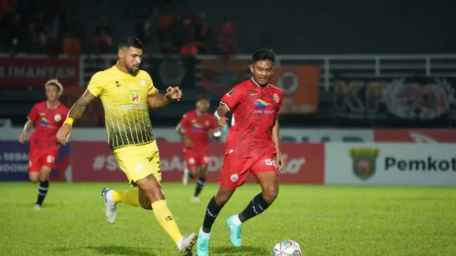Striker muda Persija Jakarta, Muhammad Rafli Mursalim, saat memperkuat Macan Kemayoran menghadapi Barito Putera di Piala Presiden 2022. (Dok. Persija Jakarta)