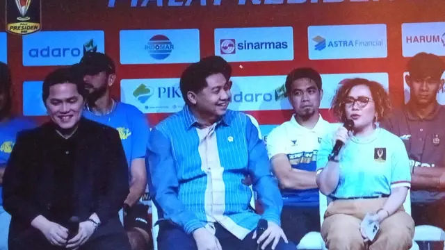 Tangkapan layar konferensi pers Piala Presiden 2025 yang berlangsung hari Jumat (04/07/2025). (Hendry Wibowo/Bola.com)