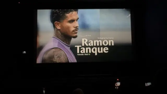 Pemain anyar Persib Bandung, Ramon Tanque, penyerang tengah asal Brasil yang sebelumnya memperkuat klub papan atas Liga Kamboja, Visakha FC. (Bola.com/Erwin Snaz)