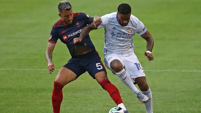 Jurgen Locadia (putih) saat membela FC Cincinnati di Amerika Serikat. (JONATHAN DANIEL / GETTY IMAGES NORTH AMERICA / Getty Images via AFP)