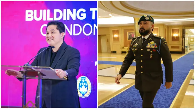Ketua PSSI, Erick Thohir, dan bos Johor Darul Ta'zim (JDT), Tunku Ismail Idris. (Bola.com/X. Erick Thohir dan Tunku Ismail Idris).