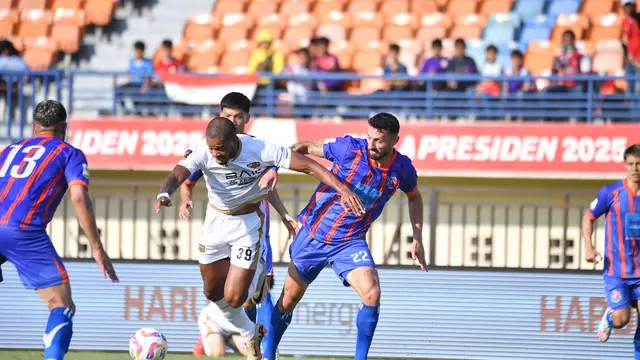 Duel Port FC kontra Dewa United di laga Grup B Piala Presiden 2025 di Stadion Si Jalak Harupat, Soreang, Kabupaten Bandung, Kamis (10/7/2025) sore WIB. (Dok.Vidio)