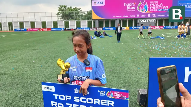 Fadilla dari All Stars Sumut menjadi top scorer Piala Pertiwi All Stars 2025. (Bola.com/Hery Kurniawan)