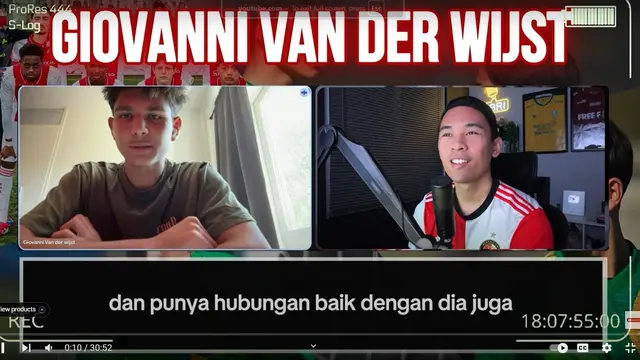 Giovanni van der Wijst, dari akademi Ajax Amsterdam, punya kans membela Timnas Indonesia di masa yang akan datang. (Youtube Yussa Nugraha)
