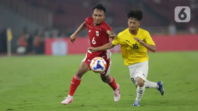 Sebelumnya, begitu laga dimulai Timnas Indonesia U-23 langsung tampil menyerang. (Liputan6.com/Helmi Fithriansyah)