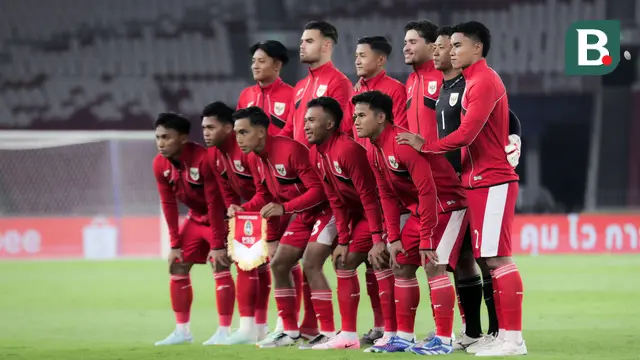 Starting XI Pemain Timnas Indonesia U-23 dalam laga Grup A Piala AFF U-23 2025 melawan Brunei di Stadion Utama Gelora Bung Karno (SUGBK), Senayan, Jakarta, Selasa (15/07/2025). (Bola.com/Abdul Aziz)