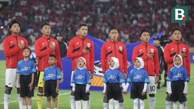Timnas Indonesia U-23 menjelang duel Filipina U-23 Piala AFF U-23 2025 di Stadion Utama Gelora Bung Karno, Senayan, Jakarta, Jumat (18/07/2025) malam WIB. (Bola.com/M. Iqbal Ichsan)