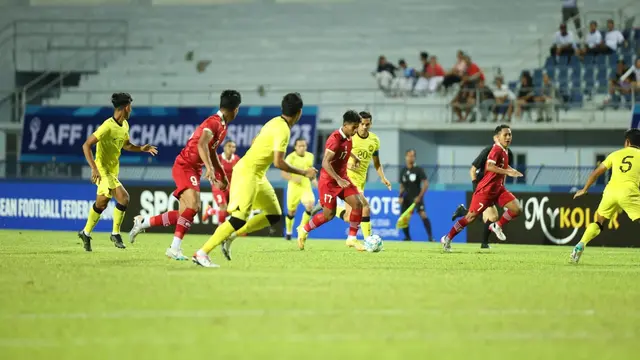 Timnas Indonesia U-23 kalah tipis dari Malaysia U-23 di laga perdana Grup B Piala AFF U-23 2023 di Rayong Province Stadium, Rayong, Thailand, Jumat (18/08/2023) malam WIB. (Dokumentasi PSSI)