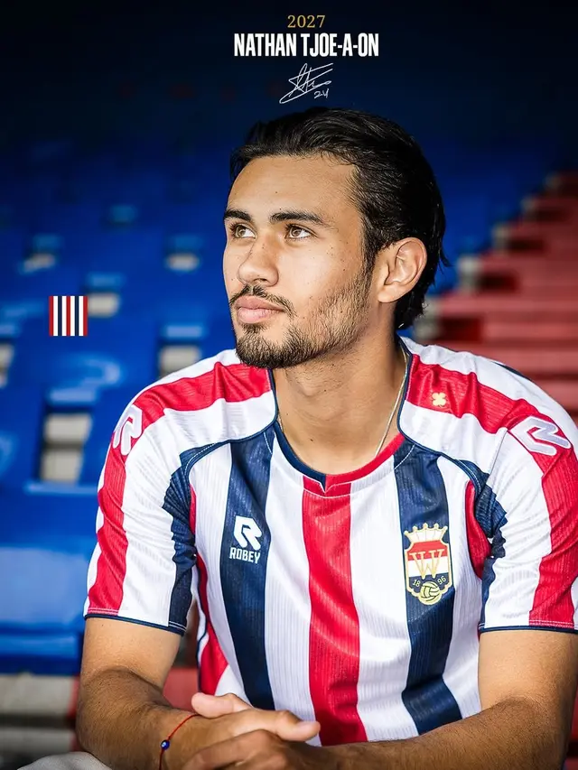 Nathan Tjoe-A-On resmi bergabung dengan tim divisi 2 Liga Belanda, Willem II Tilburg. (Dok. Official Willem II Tilburg)