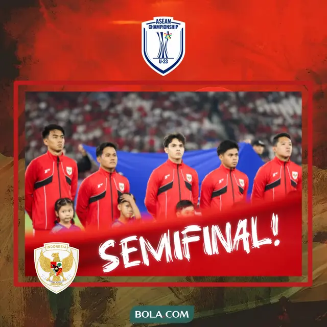 Indonesia Vs Thailand di Piala AFF U-23 2025. (Bola.com/Wiwig Prayugi).