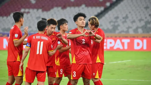 Selebrasi gol pemain Timnas Vietnam di Piala AFF U-23 2025 (Dok. Aseanutdfc.com)