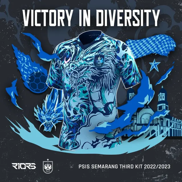 Jersey ketiga PSIS Semarang untuk Liga 2 2022/2023 (Dok. Riors).