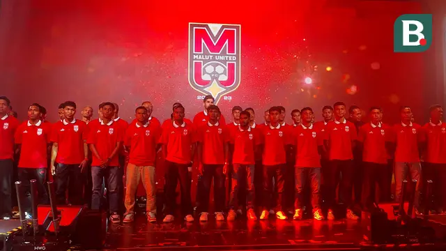 Launching skuad Malut United umtuk BRI Super League 2025/2026 di Gold Dragon, Sleman, Yogyakarta, Kamis (24/7/2025) siang. (Bola.com/Ana Dewi)