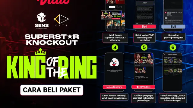 Cara nonton streaming Superstar Knockout Vol. 3 di Vidio. (sum. doc. vidio.com)