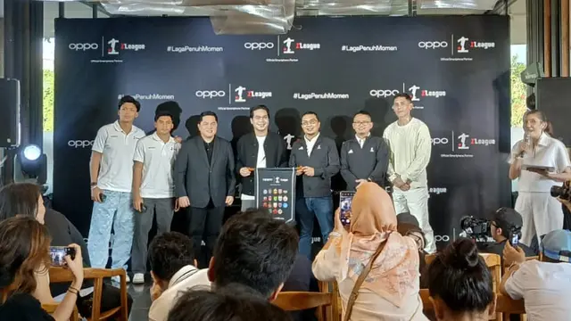 Oppo menjadi sponsor I-League selama dua musim. (Liputan6.com/Harley Ikhsan)