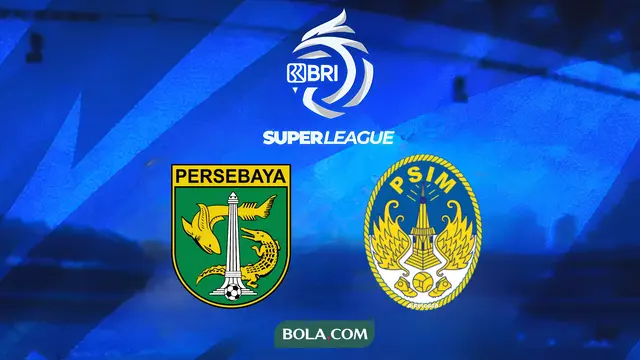 Ilustrasi Persebaya Surabaya vs PSIM Yogyakarta di BRI Super League. (Bola.com/Wiwig Prayugi)