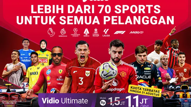 Berlaku untuk semua pelanggan, promo langganan Vidio di bulan Agustus lebih murah! (sum. doc. vidio.com)
