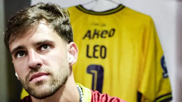 Kiper Persik Kediri, Leo Navacchio. (Persik Kediri)