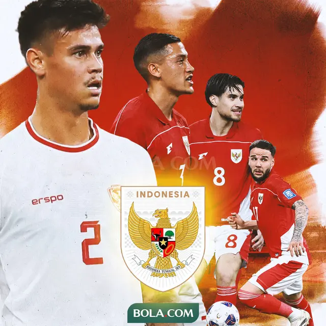 Timnas Indonesia - Mees Hilgers, Jay Idzes, Kedin Diks, Calvin Verdonk 