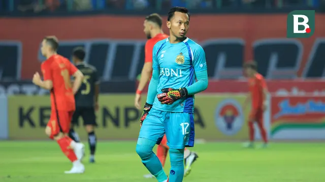 Kiper Bhayangkara FC, Awan Setho. (Bola.com/M Iqbal Ichsan)