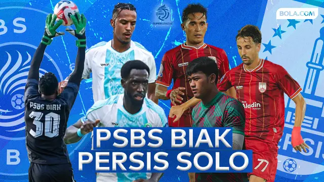 Duel antarlini PSBS Biak vs Persis Solo - BRI Super League 2025/2026. (Bola.com/Gregah Nurikhsani)