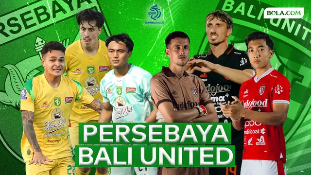 Ilustrasi duel antarlini Persebaya vs Bali United - BRI Super League 2025/2026. (Bola.com/Gregah Nurikhsani)