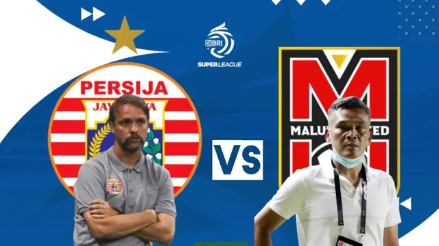 Duel Pelatih Persija Jakarta Vs Malut United. (Bola.com/Rizki Hidayat)
