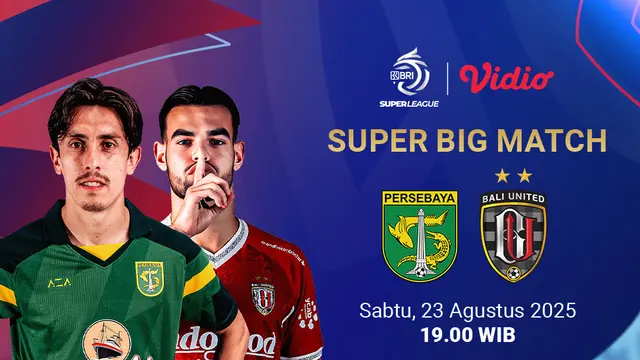 Live streaming Persebaya vs Bali United eksklusif di Vidio. (dok. vidio.com)