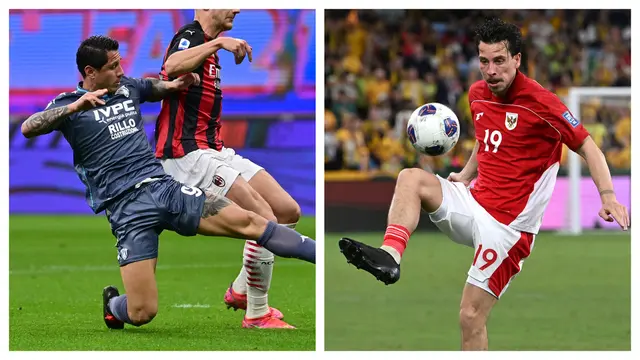 Persib akhirnya mengumumkan rekrutan baru mereka untuk mengarungi BRI Super League 2025/2026, Rabu (27/08/2025). Skuad Maung Bandung resmi mendatangkan Thom Haye (kanan) dan Federico Barba (kiri) sebagai penggawa anyar mereka. Pengumuman transfer dua rekrutan baru tersebut disiarkan eksklusif melalui TVRI Jawa Barat. (Foto kolase: AFP)