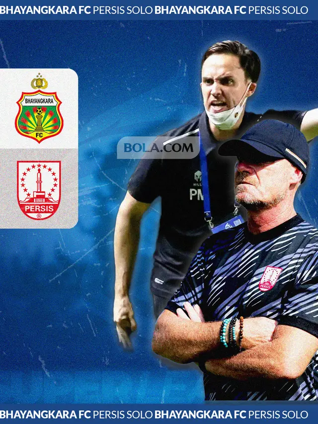 BRI Super League | Duel Antarpelatih Bhayangkara FC vs Persis Solo - Paul Munster vs Peter de Roo
