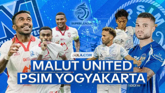 Adu kekuatan Malut United vs PSIM Yogyakarta di BRI Super League 2025/2026. (Bola.com/Gregah Nurikhsani)