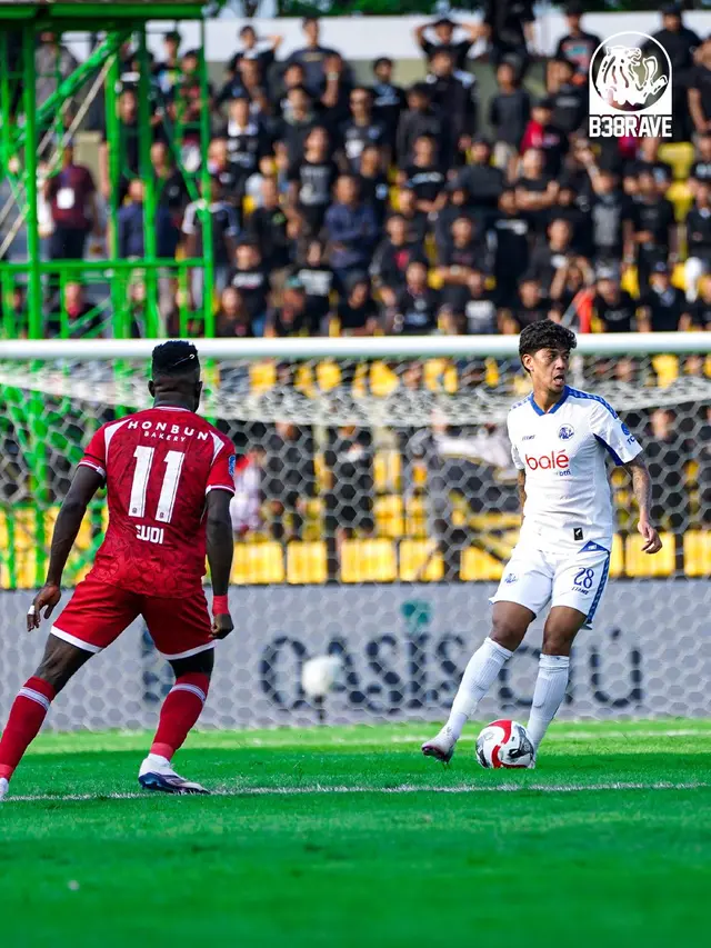 Pertandingan antara Persijap kontra Arema FC di BRI Super League 2025/2026. (X/Arema)
