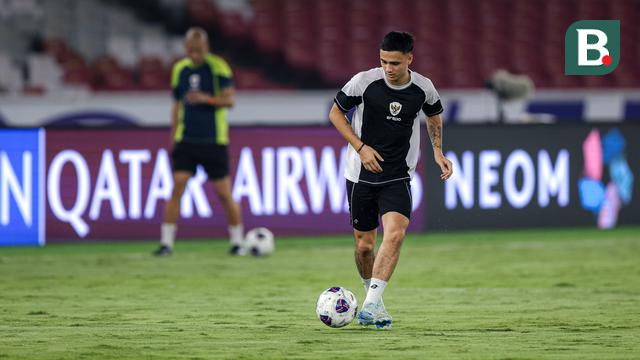 Eliano Reijnders saat berlatih bersama Timnas Indonesia di Stadion Madya, Jakarta. (Bola.com/Bagaskara Lazuardi)