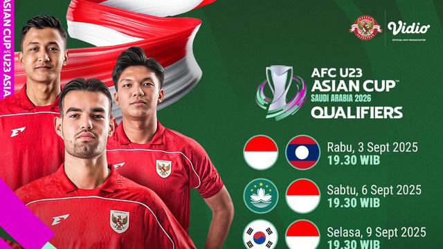 Jadwal TImnas Indonesia Kualifikasi AFC Asian Cup 2026 live streaming eksklusif di Vidio. (dok. vidio.com)