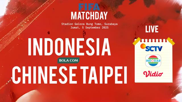 Timnas Indonesia Vs Chinese Taipei. (Bola.com/Wiwig Prayugi)
