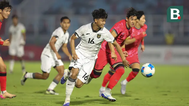 Timnas Korea Selatan melawan Timnas Indonesia di Kualifikasi Piala Asia U-23 2026. (Bola.com/Abdul Aziz).