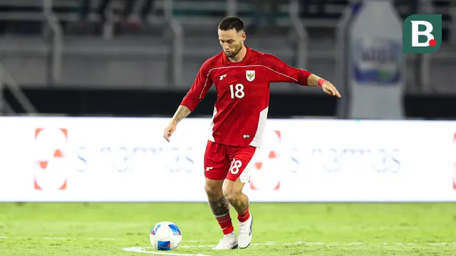 Marc Klok dalam duel Timnas Indonesia kontra Chinese Taipei pada FIFA Matchday di Stadion Gelora Bung Tomo, Surabaya, Jumat (5/9/2025). (Bola.com/Abdul Aziz)