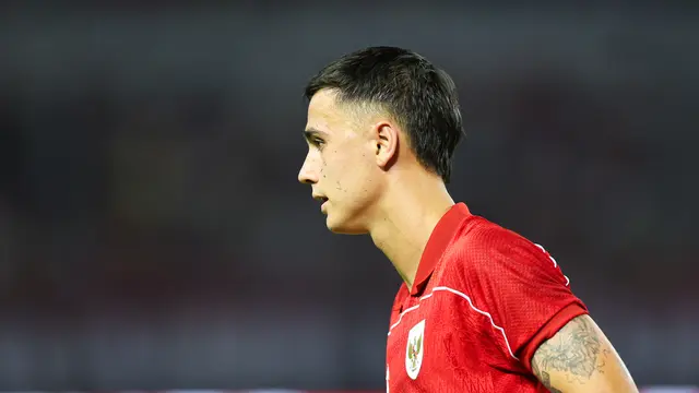 Pemain Timnas Indonesia, Eliano Reijnders dalam laga FIFA Matchday melawan Chinese Taipei di Stadion Gelora Bung Tomo (GBT), Surabaya, Jumat (06/07/2025). (Bola.com/Abdul Aziz)