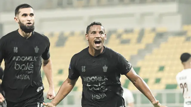 Momen Persita Tangerang kalahkan PSM Makassar di BRI Super League 2025/2026. Tampak Pablo Ganet (kanan) merayakan gol Pendekar Cisadane. (Persita)