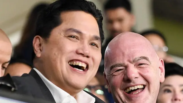 Erick Thohir dan Presiden FIFA, Gianni Infantino. (Bola.com//Dok.Instagram Gianni Infantino).