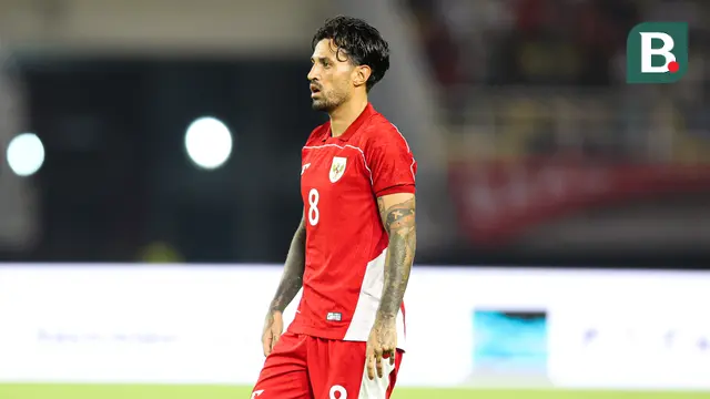 Pemain Timnas Indonesia, Stefano Lilipaly, saat melawan Chinese Taipei. Skuad Garuda menang 6-0 pada FIFA Matchday di Stadion Gelora Bung Tomo, Surabaya, Jumat (6/9/2025). (Bola.com/Abdul Aziz)