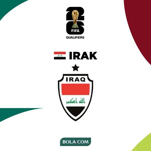 Kualifikasi Piala Dunia 2026 Zona Asia - Ilustrasi Logo Timnas Irak 