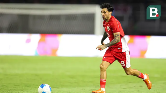 Pemain Timnas Indonesia, Stefano Lilipaly, saat melawan Chinese Taipei. Skuad Garuda menang 6-0 pada FIFA Matchday di Stadion Gelora Bung Tomo, Surabaya, Jumat (6/9/2025). (Bola.com/Abdul Aziz)