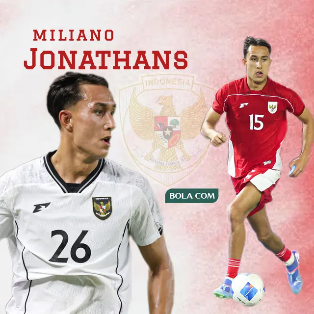 Miliano Jonathans, Timnas Indonesia. (Bola.com/Wiwig Prayugi)