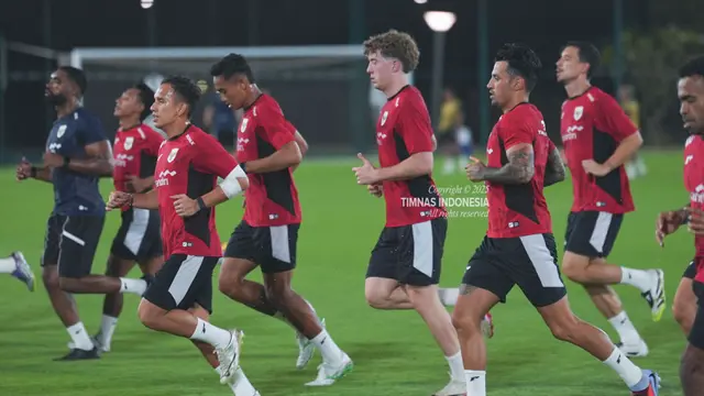 Skuad Garuda itu terus memanaskan mesin sebelum berkancah dalam Grup B putaran keempat Kualifikasi Piala Dunia 2026 Zona Asia di Arab Saudi. (Dok. Timnas Indonesia)