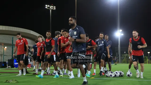 Latihan Timnas Indonesia di Arab Saudi. (Bola.com/Dok.PSSI)