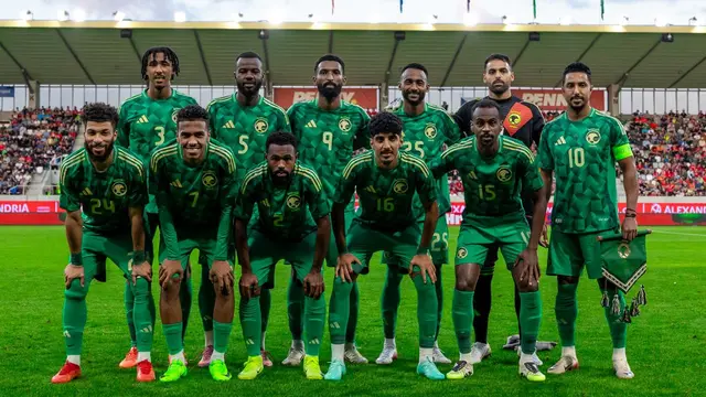 Timnas Arab Saudi. (Bola.com/Dok.Federasi Sepak Bola Arab Saudi).