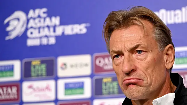 Pelatih Timnas Arab Saudi, Herve Renard. (AFP/David Gray)
