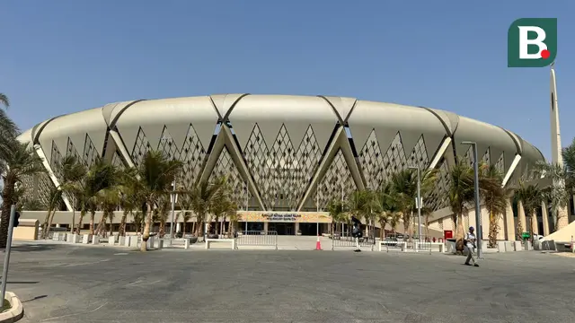 King Abdullah Sport City Stadium, tempat pertandingan Timnas Indonesia versus Arab Saudi pada round keempat Kualifikasi Piala Dunia 2026. (Bola.com/Hery Kurniawan)