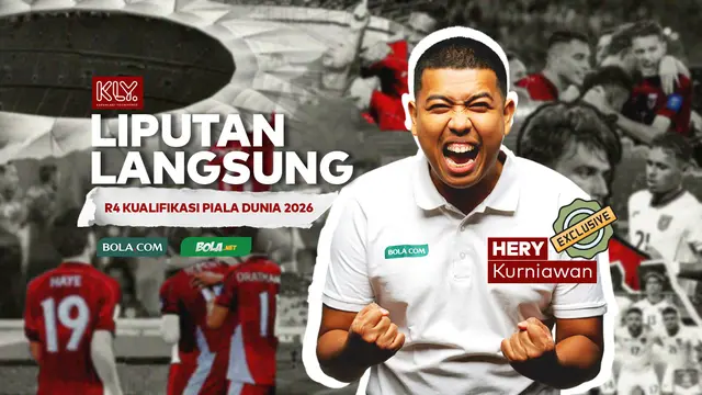 Liputan langsung putaran 4 Kualifikasi Piala Dunia 2026 di Arab Saudi - Hery Kurniawan. (Bola.com/Gregah Nurikhsani)